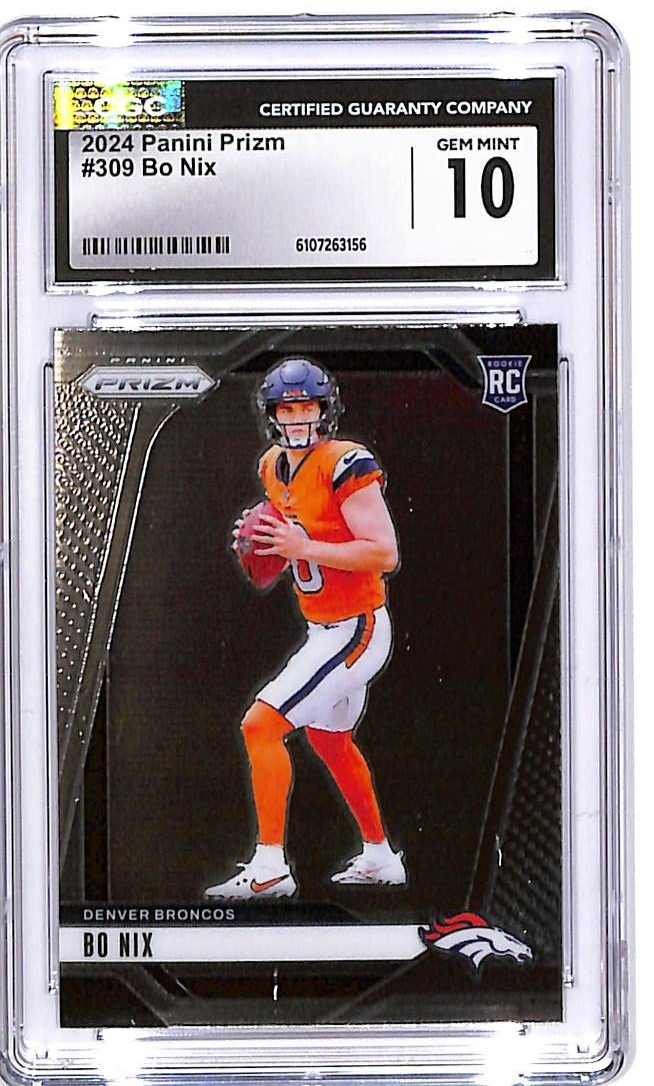 bo nix graded rookie card | 2024 PANINI PRIZM 309 | LAZER PRIZM tgtg-ho24-11098399 The card is a Brilliant Stars Booster Pack Size:8oz