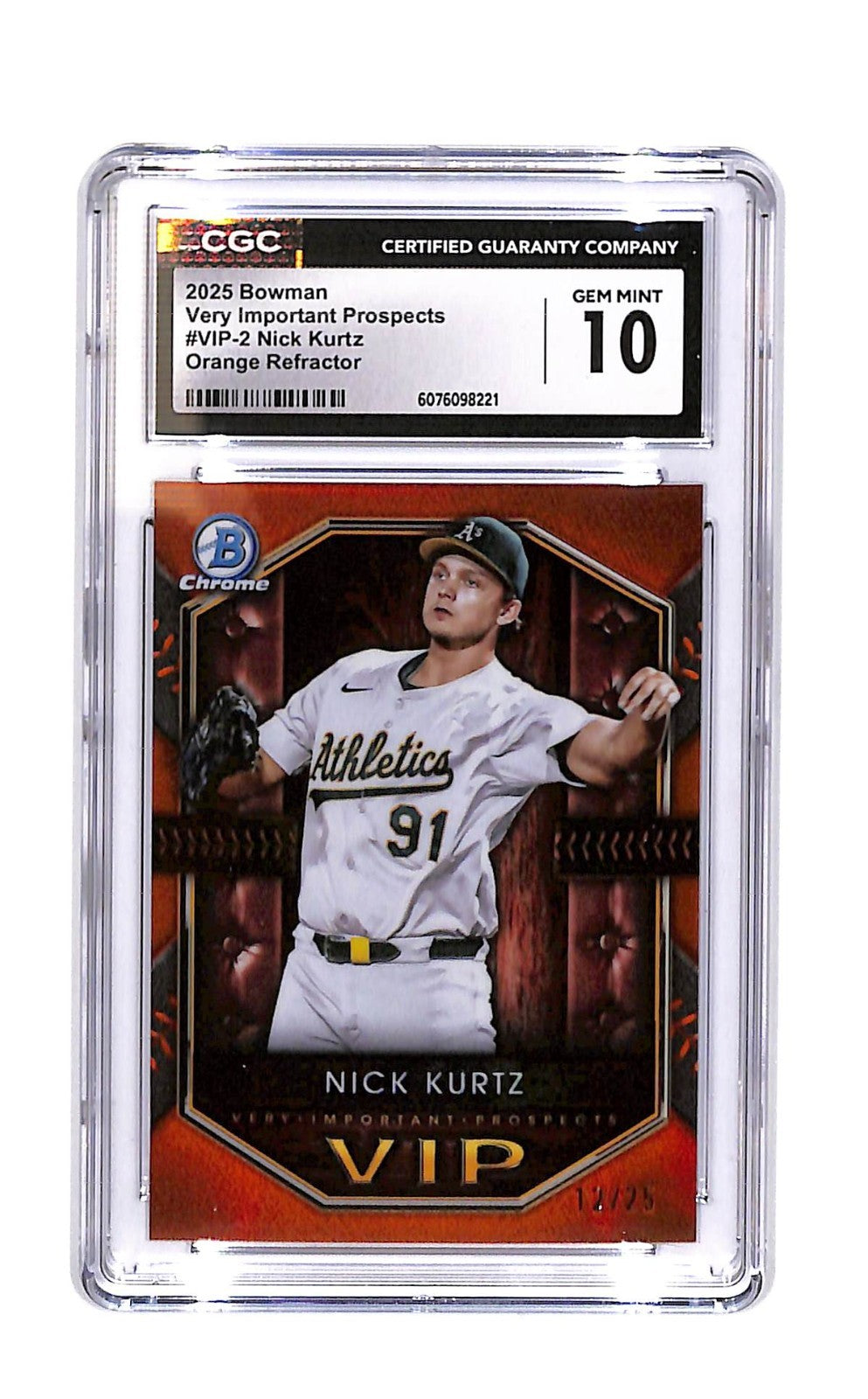 2025 Bowman Very Important Prospects Nick Kurtz #VIP-2 Orange #12