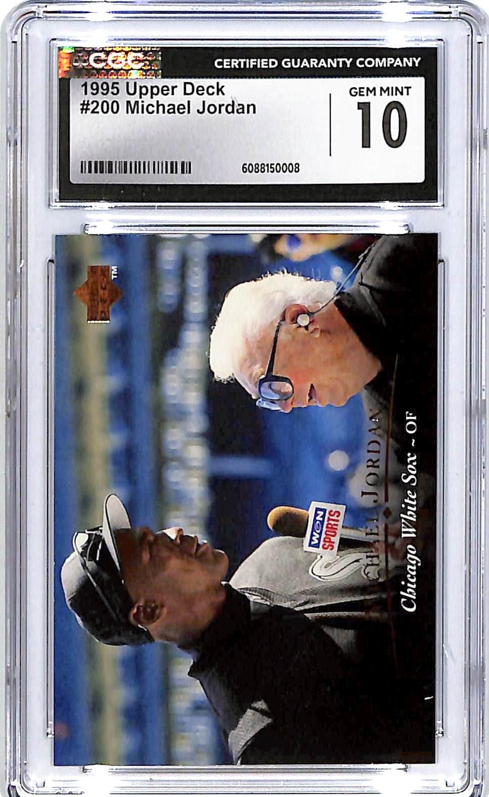 1995 Upper Deck Michael Jordan #200 CGC 10 White Sox – VSM Sports