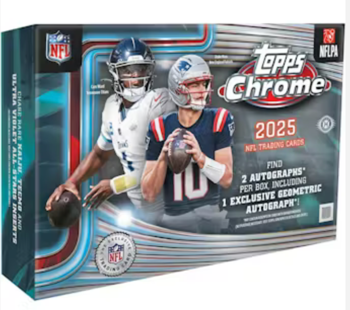 topps chrome 2025 rare cards 2025 Topps Chrome Football Delight Box