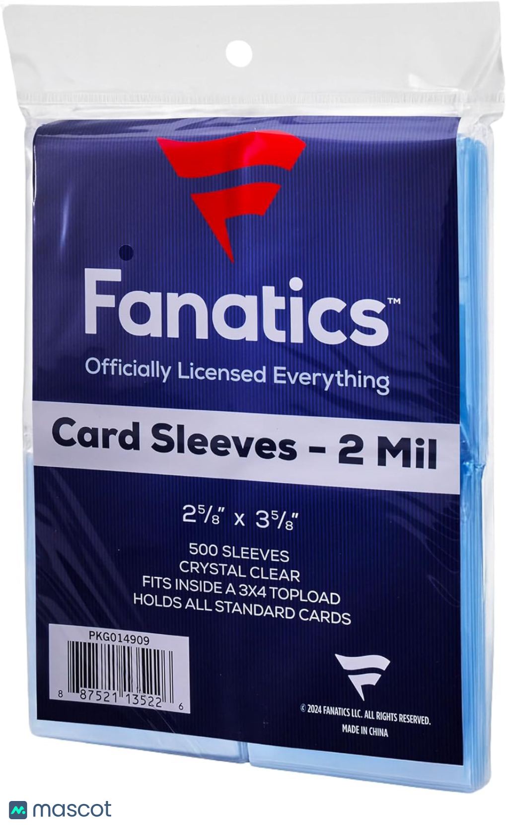 500 Count - Standard 2.5" x 3.5" Soft Card Sleeves for Trading Card Protection