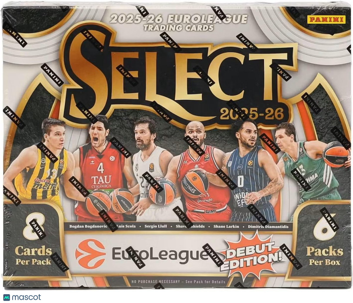 2025-26 Panini Select EuroLeague Basketball Hobby Box