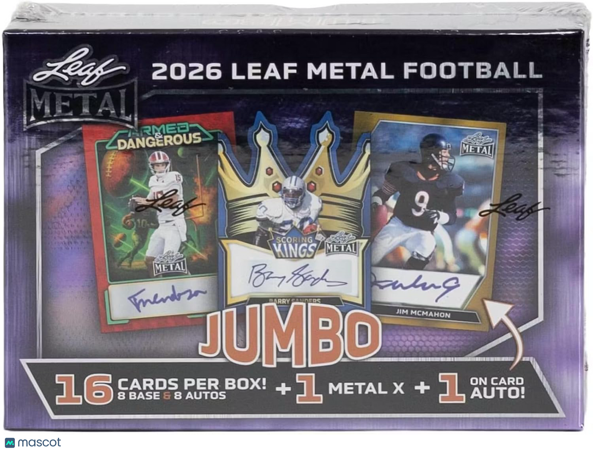 2026 Leaf Metal Football Hobby Jumbo Box