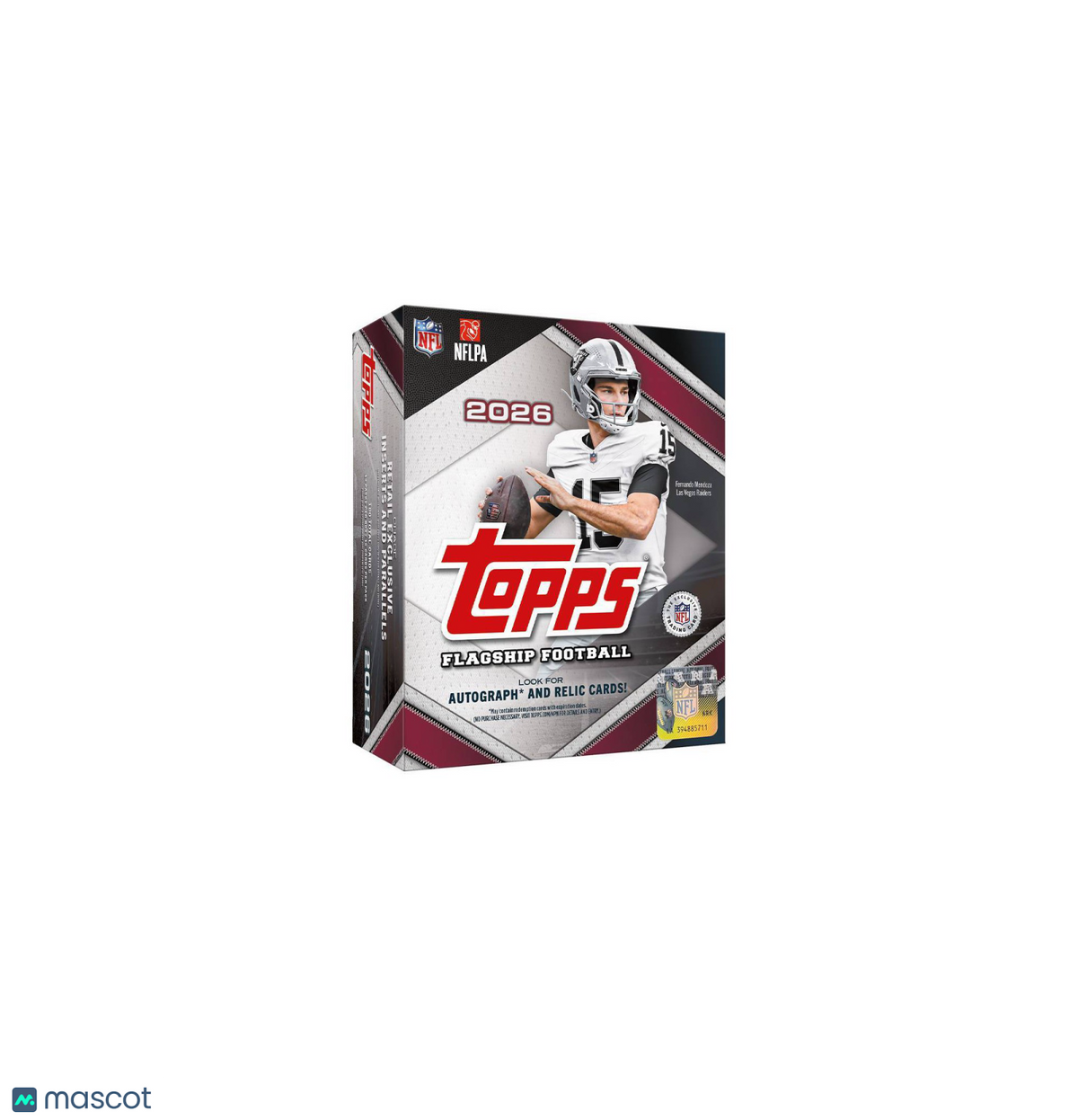 2026 Topps NFL Flagship Football Trading Card Mega Box
