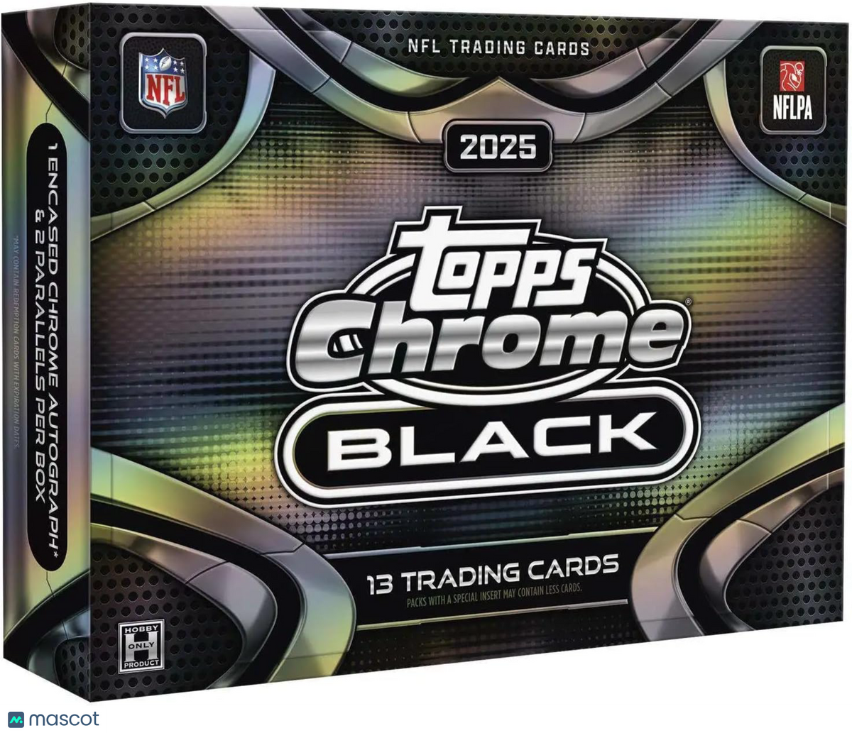 2025 Topps Chrome Black Football Hobby Box