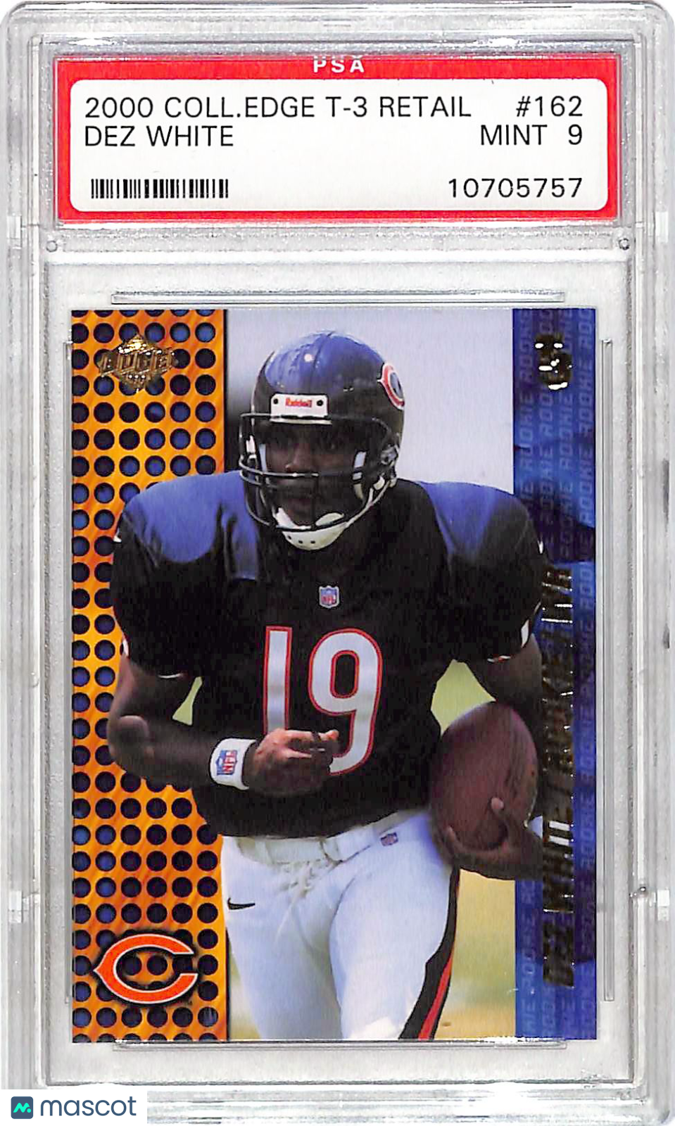 2000 Collector's Edge T3 Retail Dez White #162 PSA 9 Baltimore Ravens