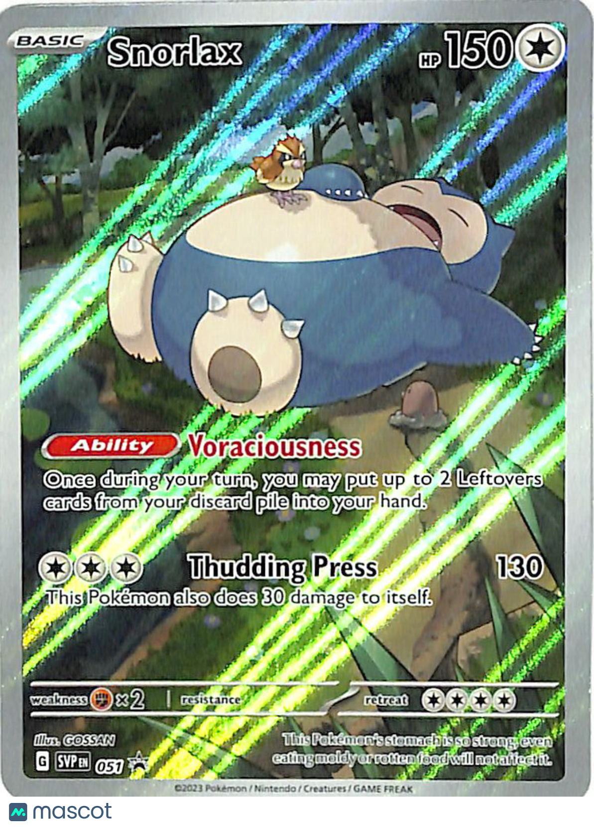Scarlet & Violet Snorlax Holo Black Star Promo FA #SVP EN 051