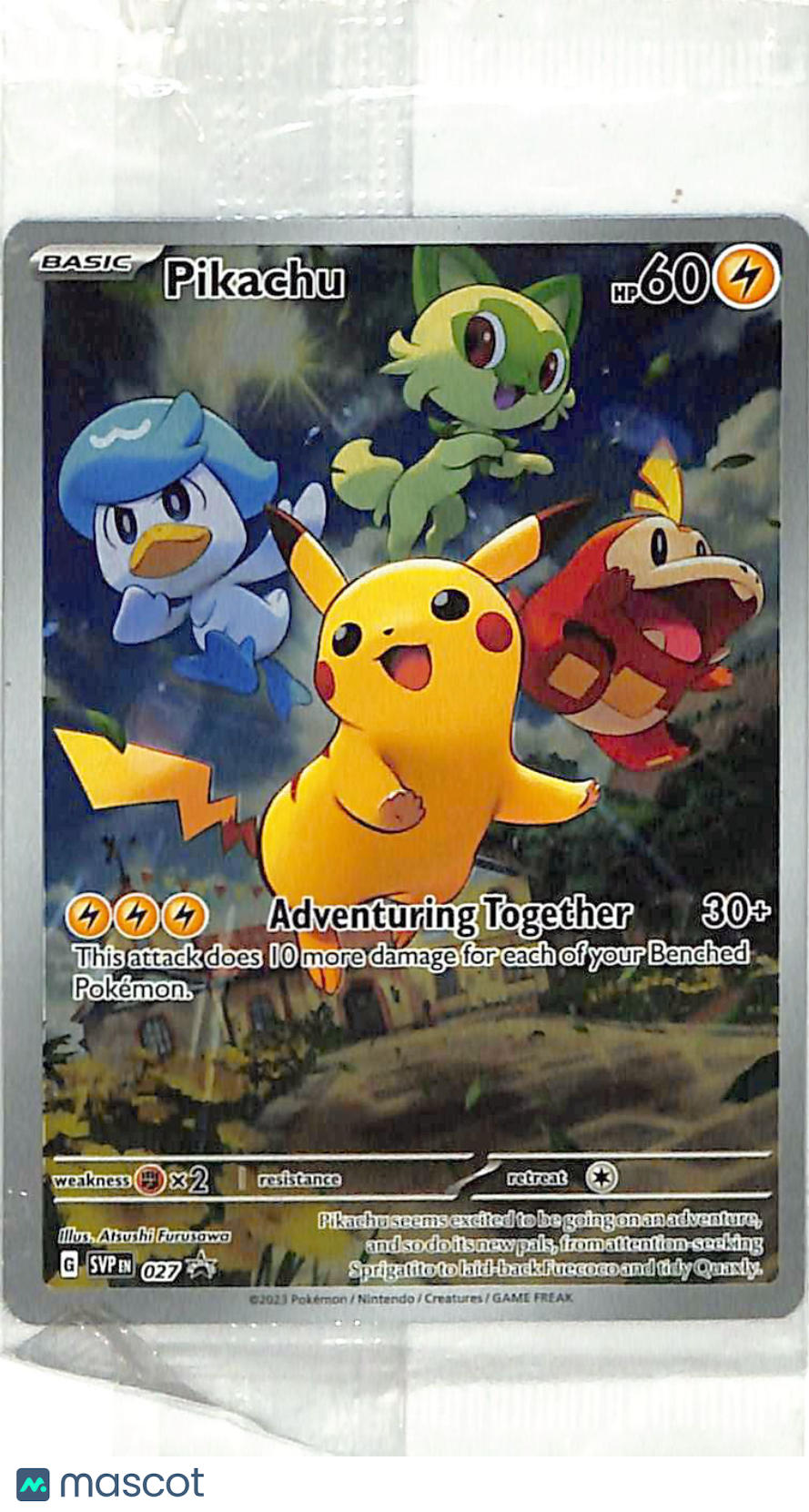 Scarlet & Violet Pikachu Holo Black Star Promo FA #SVP EN 027