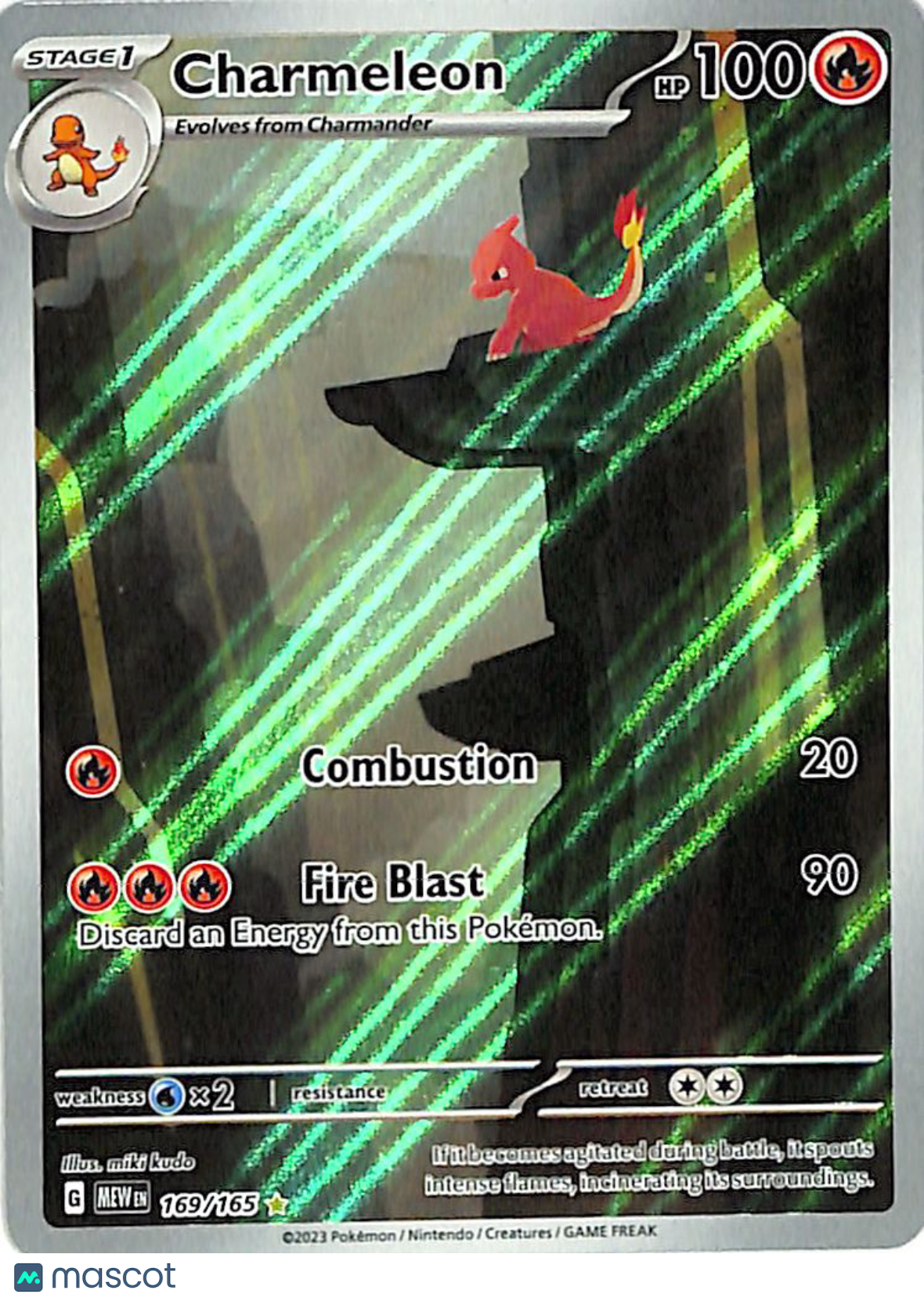 2023 Scarlet & Violet 151 Charmeleon Holo Secret Rare #169/165