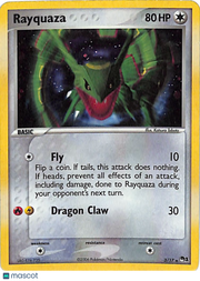 2006 EX Trainer Kit Rayquaza Rare #3/17 HP Cosmo Holo