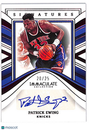 2023 Immaculate Collection Patrick Ewing /25 Auto Autograph Red #IMS-PEW Knicks