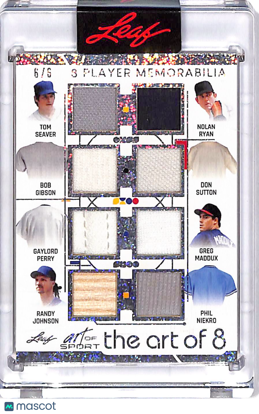 2026 Leaf Art of Sport Gibson Maddux Niekro Johnson Ryan Seaver Patch /6 #A8-16