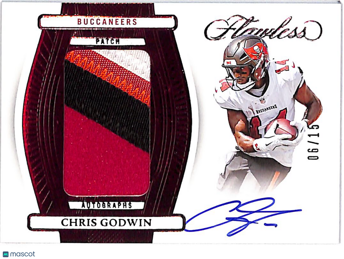 2024 Flawless Football Chris Godwin /15 Autograph Patch #PA-CGN Buccaneers