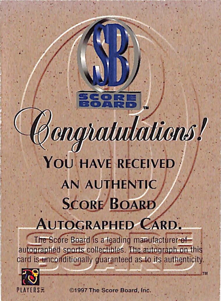 1998 Score Board Autographed Collection Jake Plummer Auto Rookie Cardinals