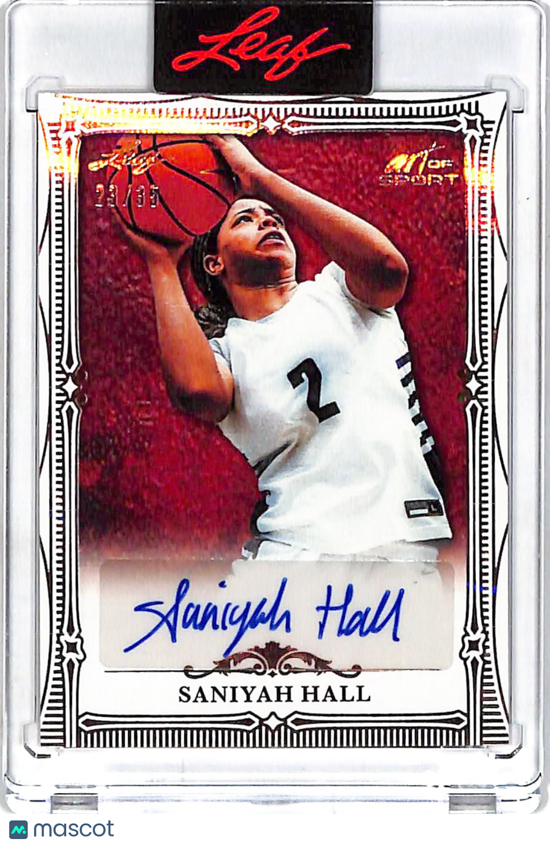 2026 Leaf Art of Sport Saniyah Hall Auto Autograph /35 Rookie BA-SH1 USC Trojans