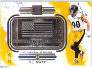 2025 Panini Impeccable Football T.J. Watt /35 Silver Bar Memorabilia 23 Steelers