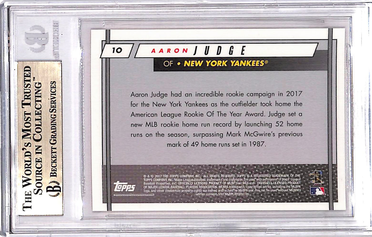 2017 Topps On Demand Rookie Class Aaron Judge Orange RC #10 BGS 9.5 Yankees