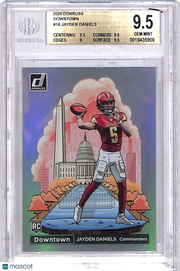 2024 Donruss Downtown Jayden Daniels Rookie RC #16 BGS 9.5 Commanders