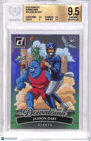 2025 Donruss Downtown Jaxson Dart Rookie RC #14 BGS 9.5 New York Giants