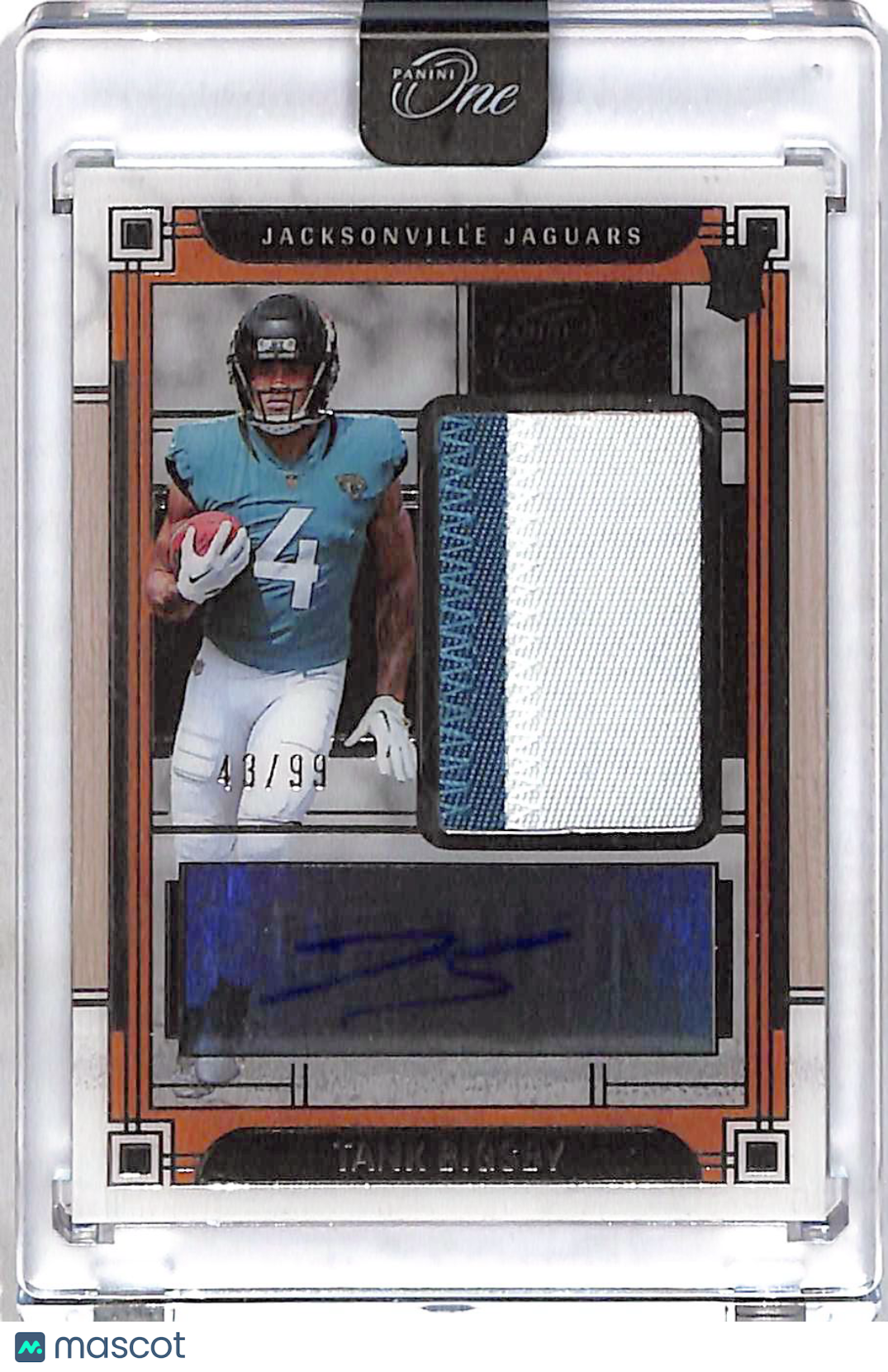 2023 Panini One Tank Bigsby Auto Autograph /99 Rookie Patch #138 Jaguars