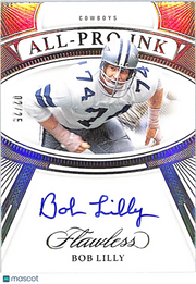 2024 Panini Flawless All-Pro Ink Bob Lilly Auto Autograph /25 #API-BLY Cowboys