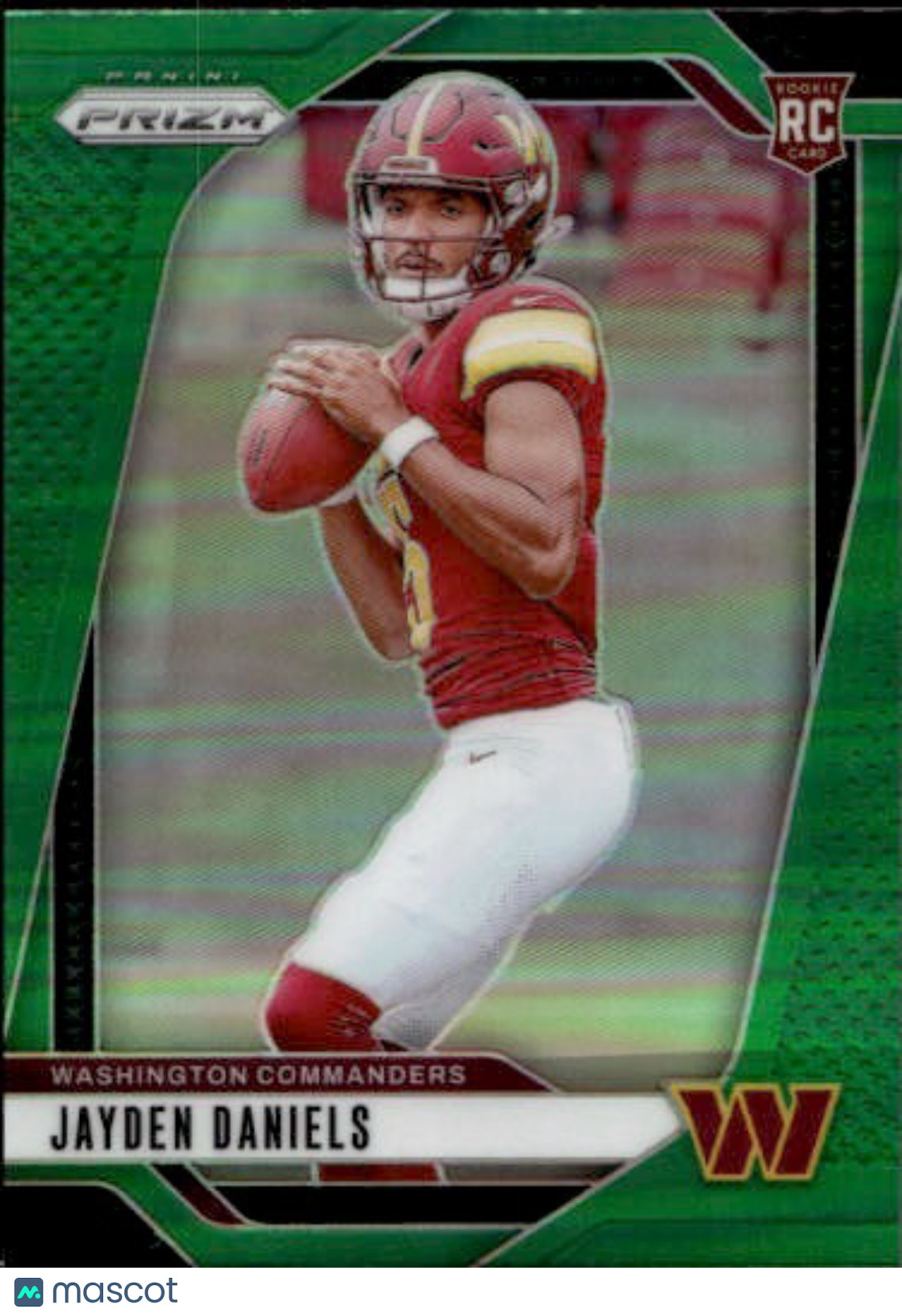 2024 Panini Prizm Jayden Daniels Green Rookie RC #347 Washington Commanders