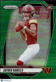 2024 Panini Prizm Jayden Daniels Green Rookie RC #347 Washington Commanders