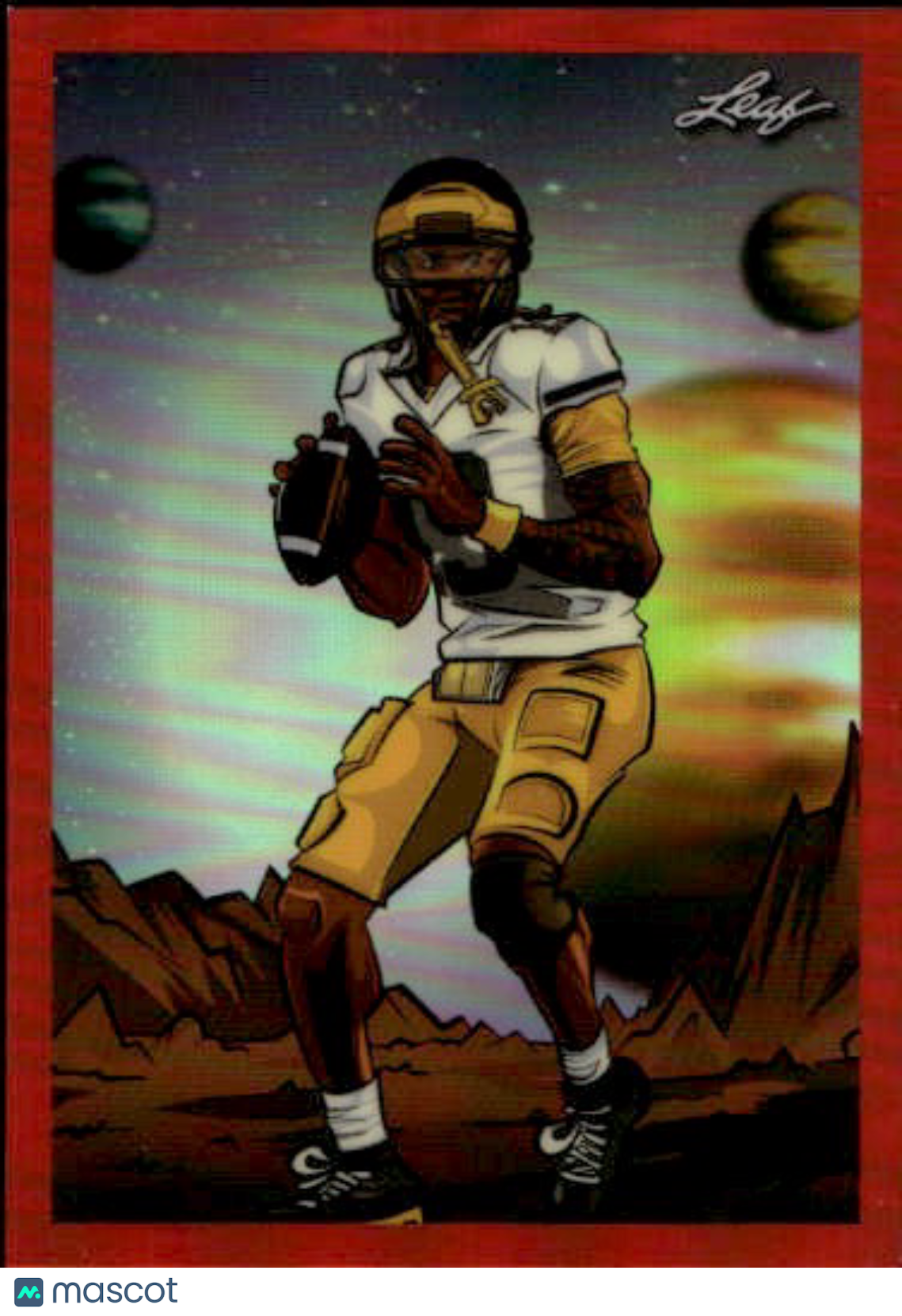 2026 Leaf Metallic Imaginations Bryce Underwood Red /199 Rookie #MI-10 Michigan