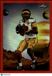 2026 Leaf Metallic Imaginations Bryce Underwood Red /199 Rookie #MI-10 Michigan