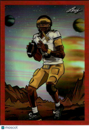 2026 Leaf Metallic Imaginations Bryce Underwood Red /199 Rookie #MI-10 Michigan