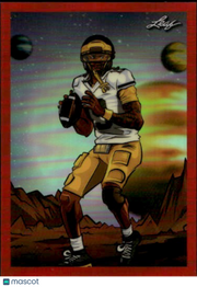 2025 Leaf Metallic Imaginations Bryce Underwood Red /199 Rookie #MI-10 Michigan