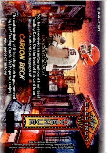 2024 Leaf Electrum Avenue Carson Beck Autograph /49 Rookie #EAA-CB1 Georgia