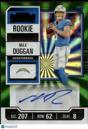 2023 Panini Contenders Football Max Duggan Rookie Ticket Auto RC #224 Chargers