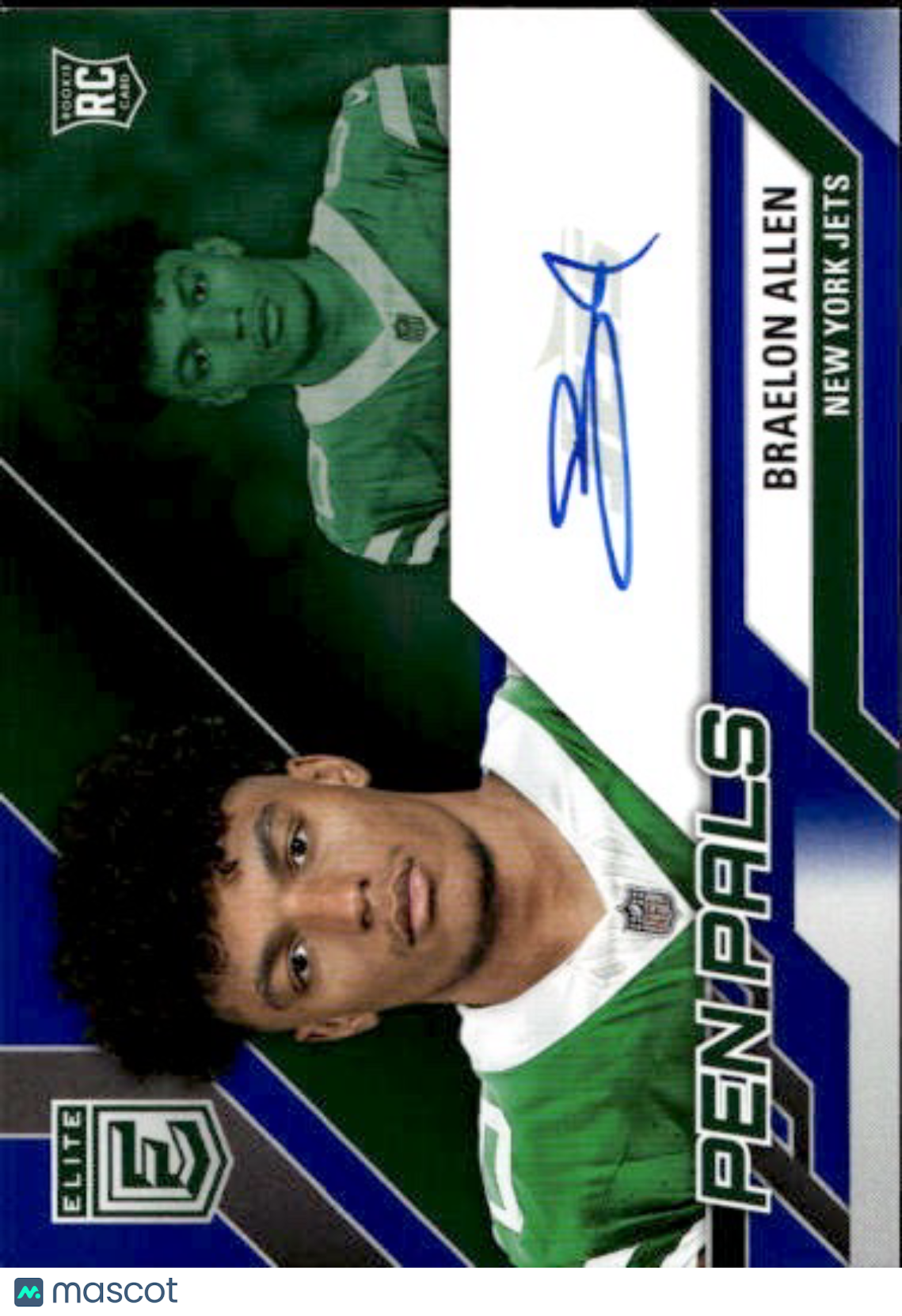 2024 Donruss Elite Pen Pals Braelon Allen Blue Auto Rookie RC #PAL-BAL Jets