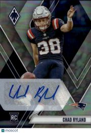 2023 Panini Phoenix Chad Ryland Rookie Autograph RC #198 New England Patriots
