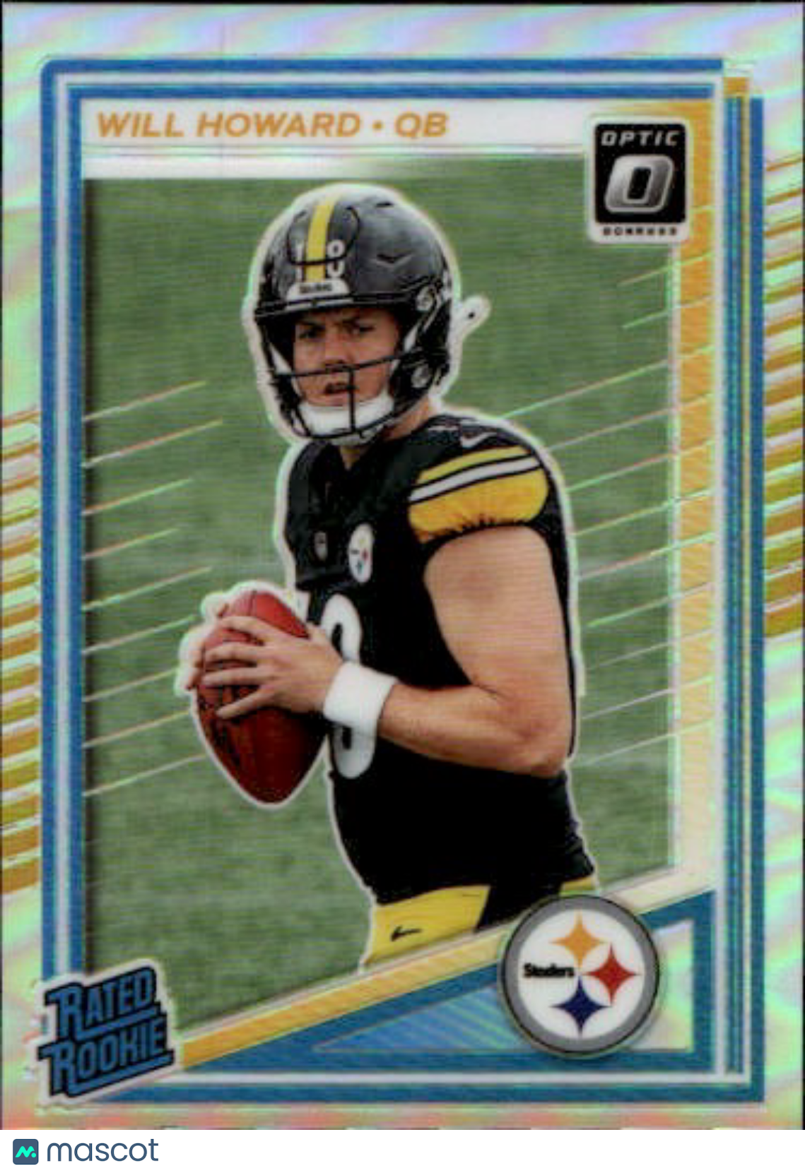 2025 Panini Donruss Optic Will Howard Holo Rookie #233 Pittsburgh Steelers