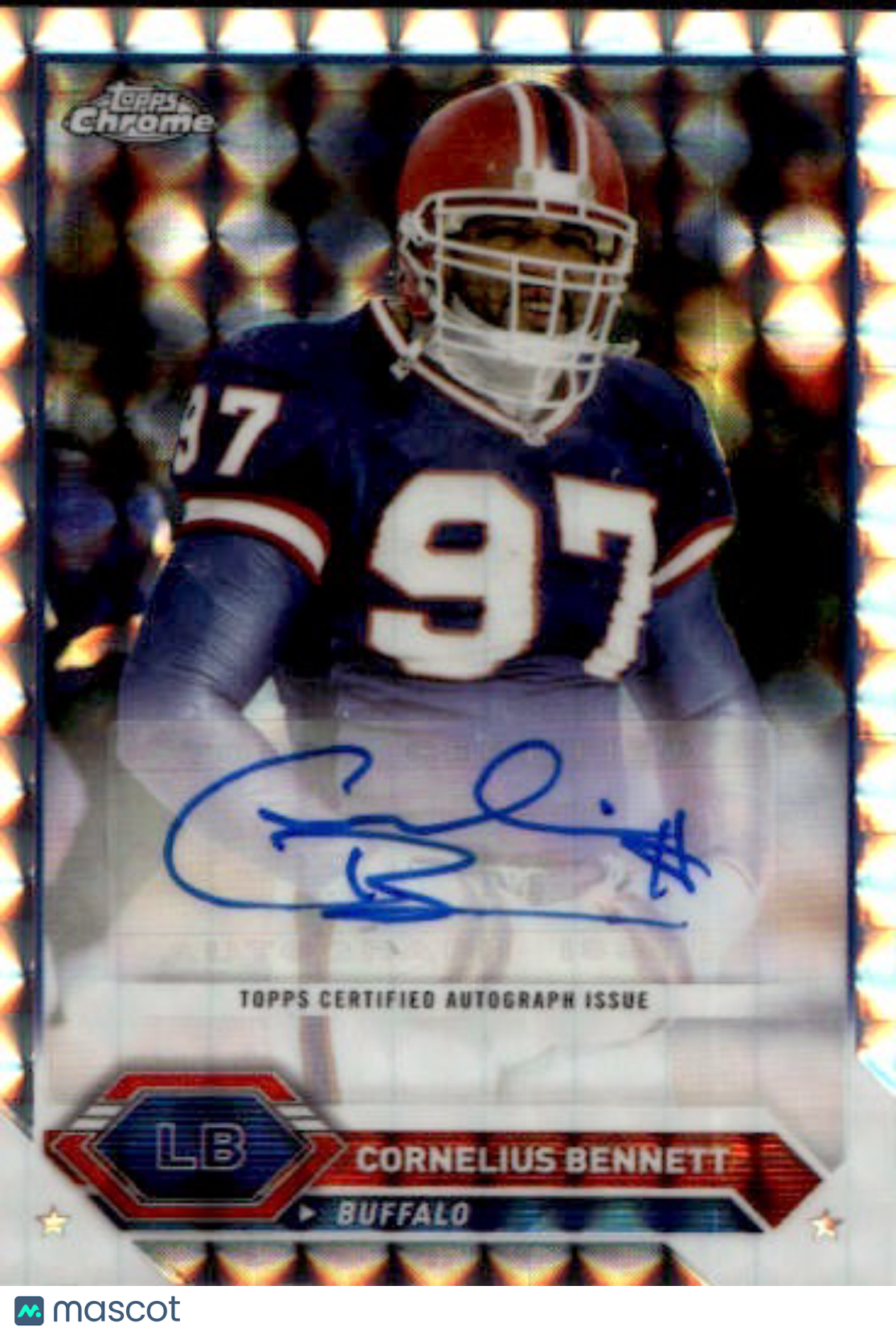 2024 Topps Composite Topps Chrome Auto Cornelius Bennett Geometric #TCA-CB Bills