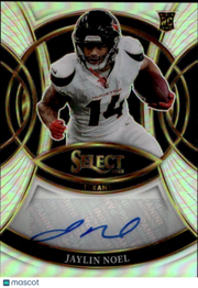 2025 Panini Select Jaylin Noel Rookie Autograph Silver RC #RSI-JNL Texans