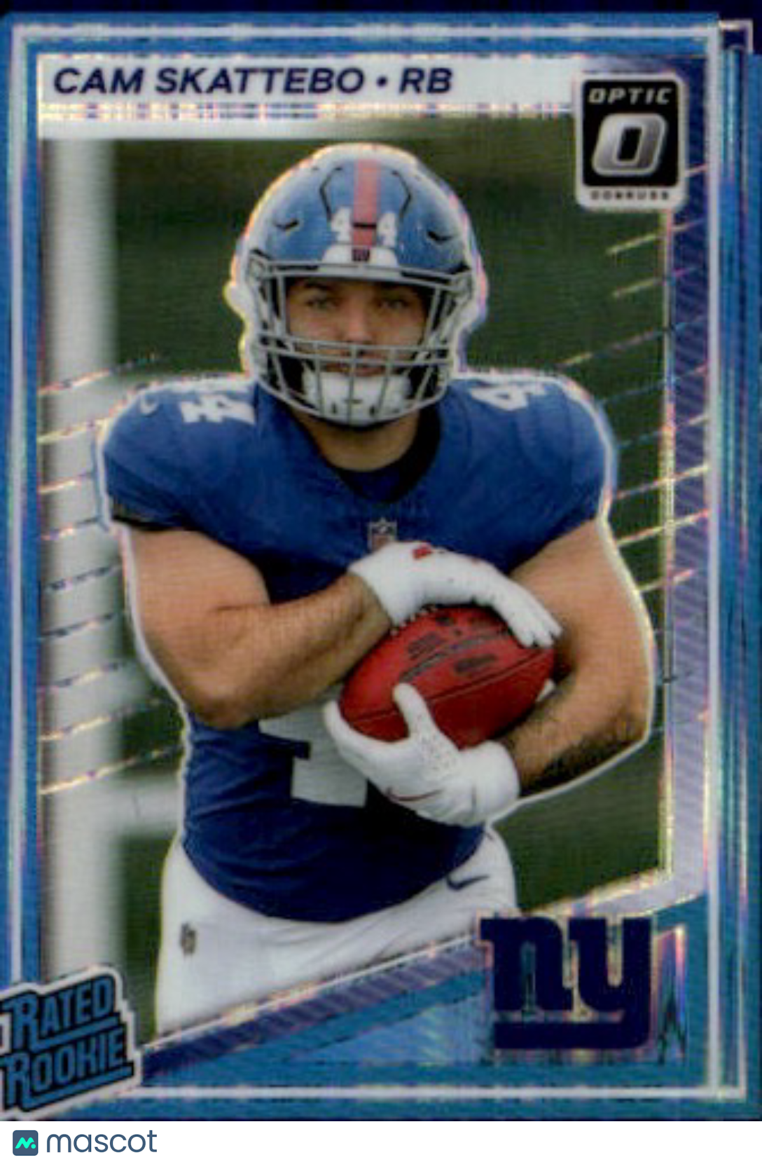 2025 Panini Donruss Optic Cam Skattebo Purple Shock Rookie #228 New York Giants