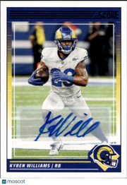 2024 Panini Score Football Kyren Williams Autograph #157 Los Angeles Rams