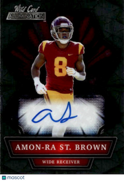 2021 Wild Card Alumination Amon-Ra St. Brown Rookie Autograph #ABC-A USC Trojans