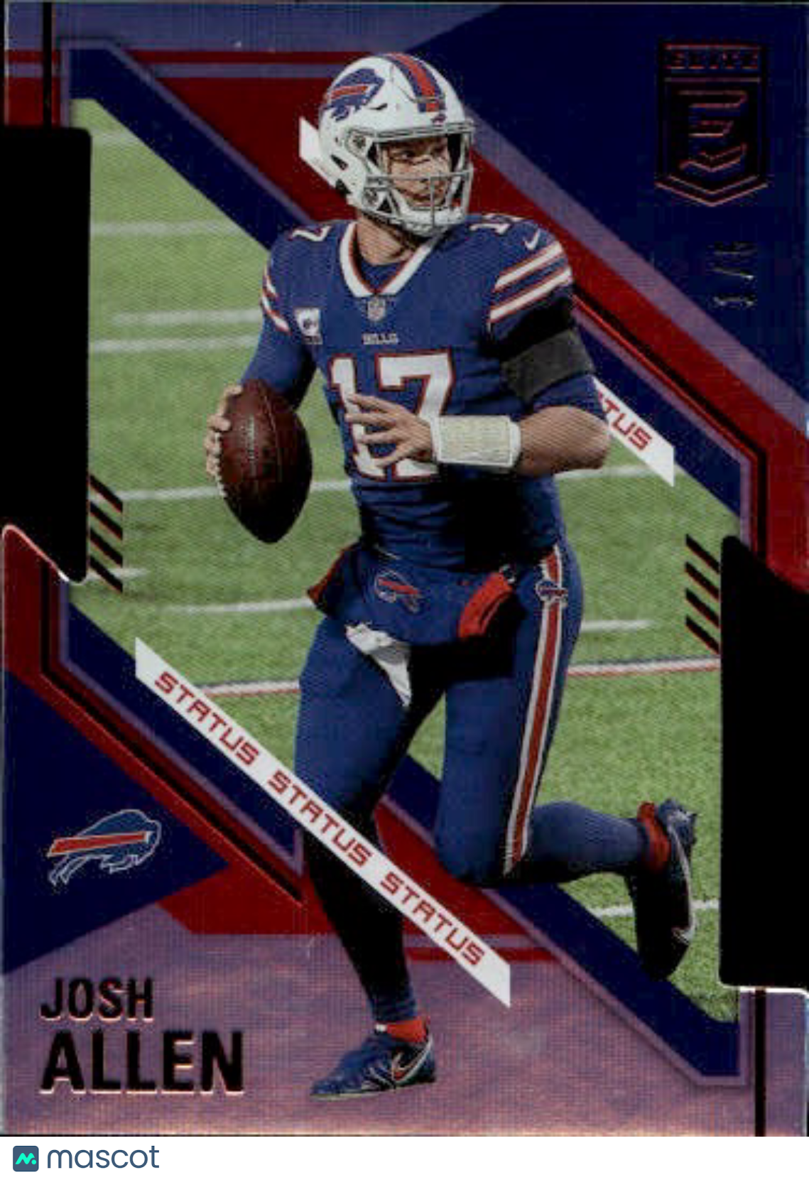 2021 Panini Donruss Elite Josh Allen Status Die Cut /5 #83 Buffalo Bills