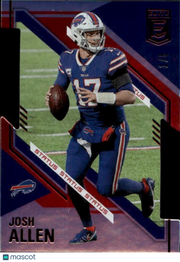 2021 Panini Donruss Elite Josh Allen Status Die Cut /5 #83 Buffalo Bills