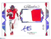 2022 Panini Flawless Collegiate A.J. Brown Autograph Patch /25 #PA-AJB Ole Miss