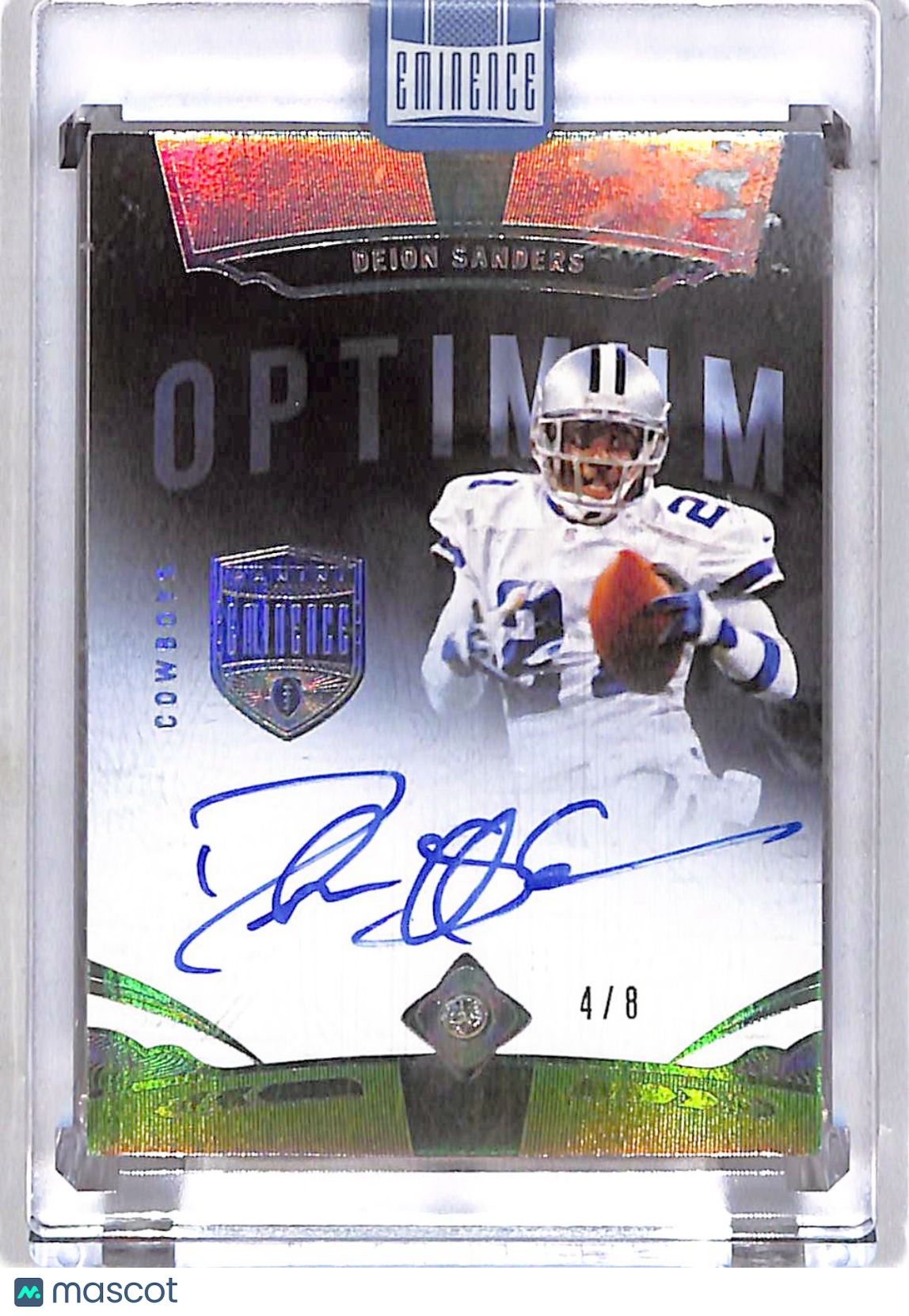 2021 Panini Eminence Optimum Diamond Autographs Deion Sanders /8 #ODA-DS Cowboys