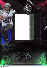 2023 Panini Limited Football Breece Hall Autograph /29 Patch RC #148 Jets