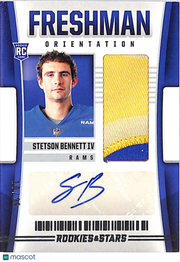 2023 Panini Rookies & Stars Stetson Bennett IV /25 Autograph RC Patch FO-SB Rams