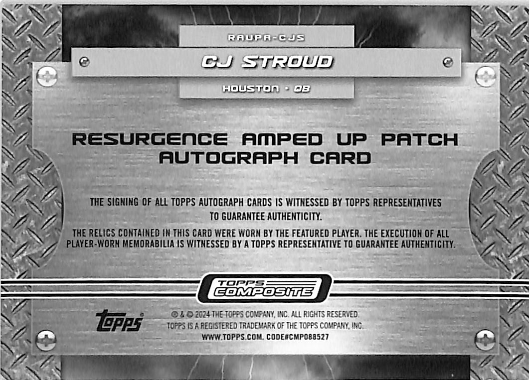 2023 Topps Composite Resurgence C.J. Stroud /99 Rookie Patch Auto #RAUPA-CJS