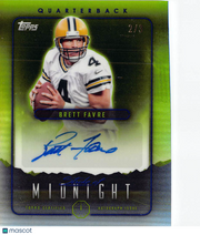 2024 Topps Midnight Stroke of Midnight Brett Favre Autograph /3 #SMA-BF Packers