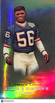 2008 Topps Allen & Ginter Lawrence Taylor Mini Refractor /999 #15 Giants